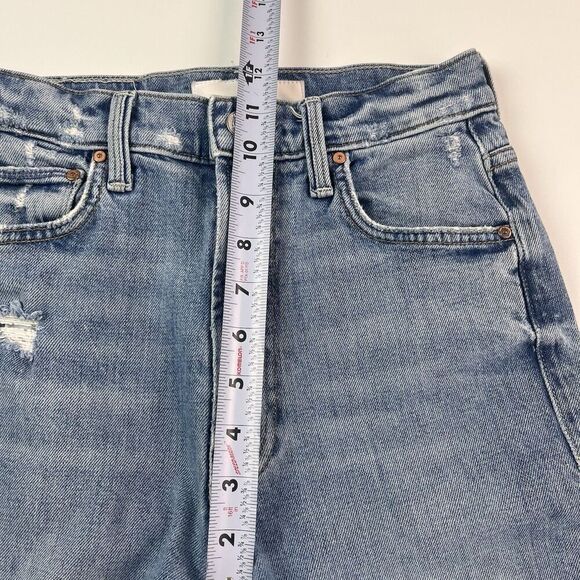 Mother Superior High Waisted Rider Skimp Jeans 25 Straight The Confession Wash - Picture 10 of 16